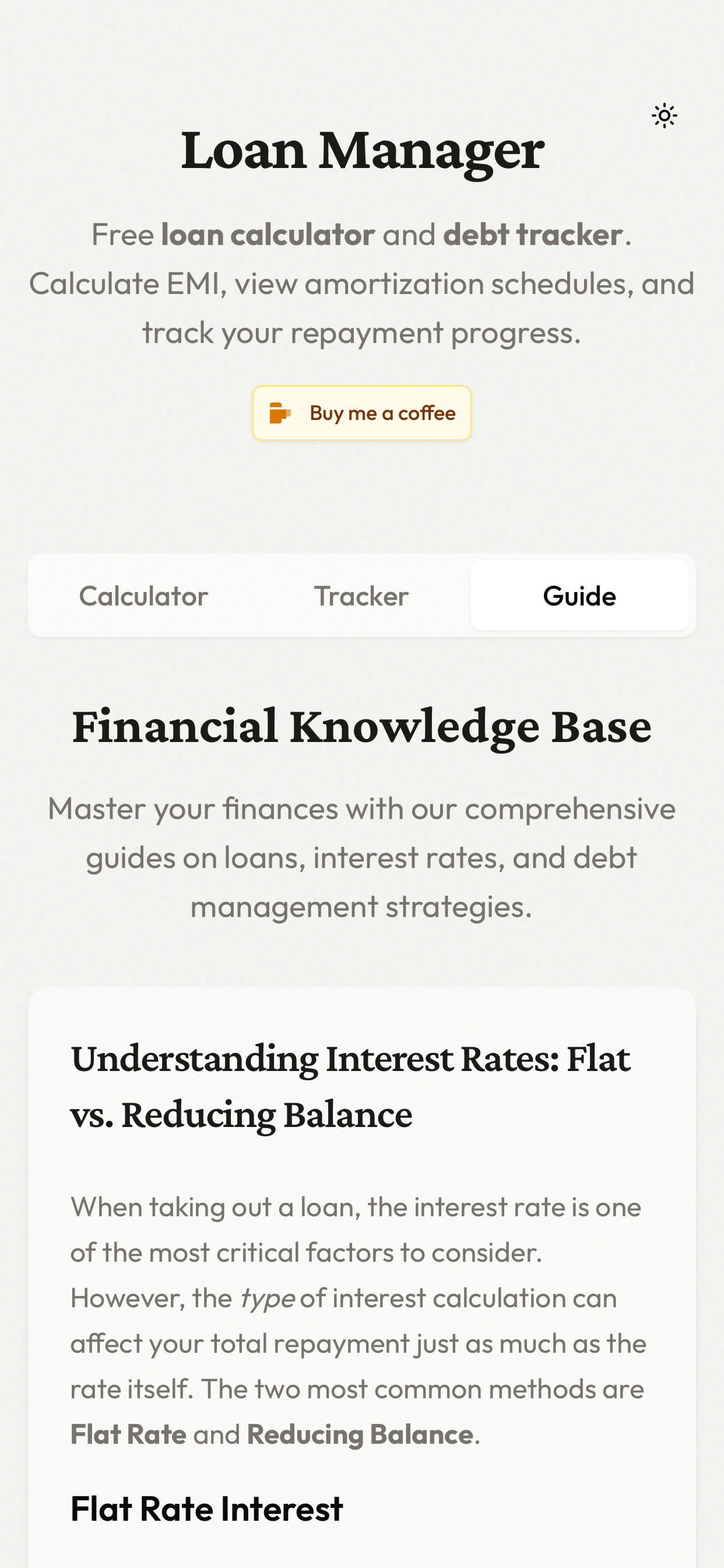Loan Manager financial guide explaining loan and debt concepts