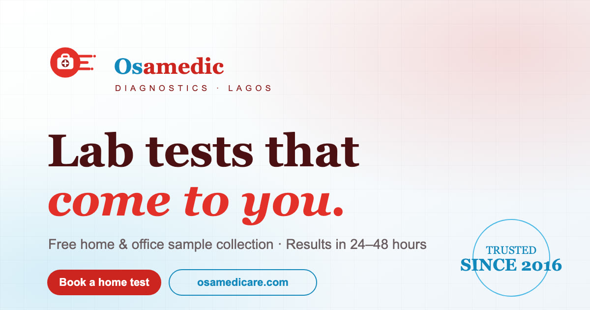 Osamedic Diagnostics campaign preview for laboratory tests at home or the office